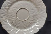 8 Piece Set of Very Old Unmarked Aynsley Bone China Plates in the Golden Crocus Pattern Gold Trim,