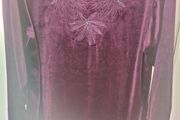 BNWT Saigonmex velvet embroidered long sleeve blouse size UK16/18 EU44/46 Postage included