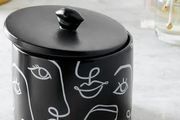 2 New Stylish Monochrome Pots with a contemporary abstract design