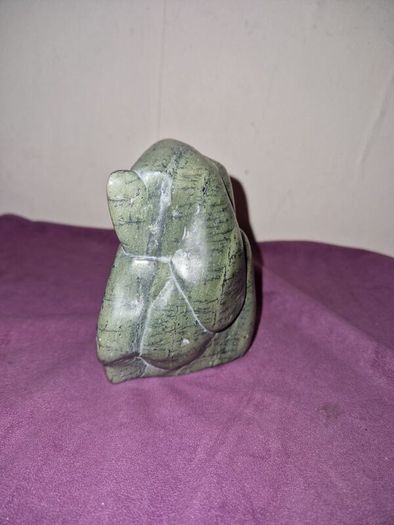 Rare Eskimo/Inuit carved stone figure of Mother and Child