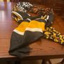 SAMOON new scarf  / shawl with tags on in black, burnt orange and white Image 4