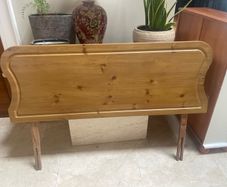 Good Solid Double Bed Size Wooden Headboard - Can Deliver