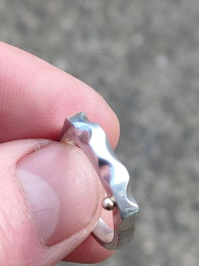 Modernist Serpent Irish Sterling Silver Ring