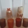 Vase x 2 plus 4 Glass Tealight Holder's all for 14.00euro .. Price Drop Image 3