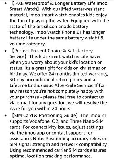 Imoo Z1 Kids' Watch with GPS function
