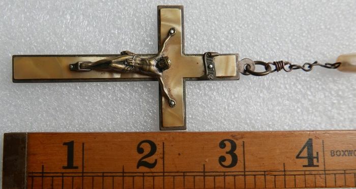 Vintage Mother of Pearl Rosary Beads