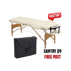 Portable Massage Table Folding Spa Beauty Therapy Bed Cream
