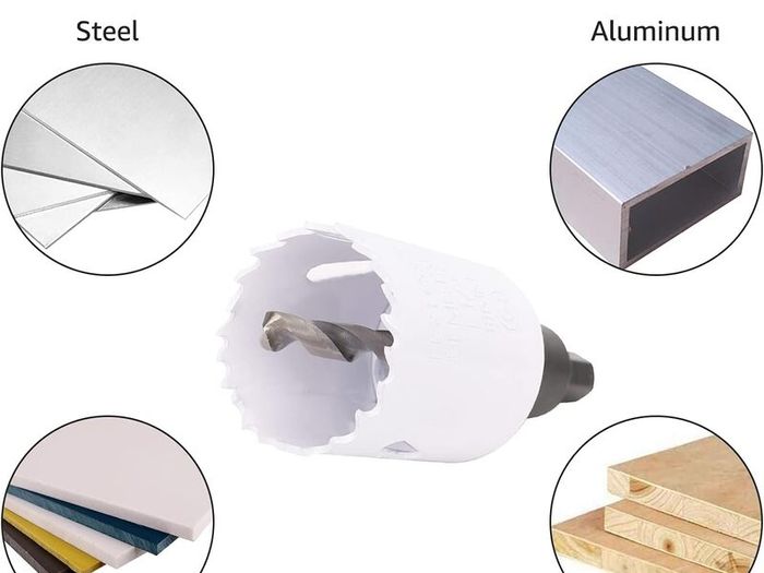 7 Piece Bi-Metal All Purpose Hole Saw Kit with Carry Case 22mm to 38mm
