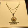 Sterling Silver Freshwater Cultured Pearl Pendant and Chain Image 9