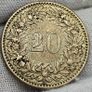 Swiss 1858 20 Rappen Image 2