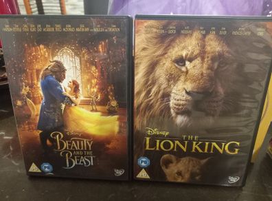 Beauty And The Beast + Lion King Dvd Live Action Disney Family Movies