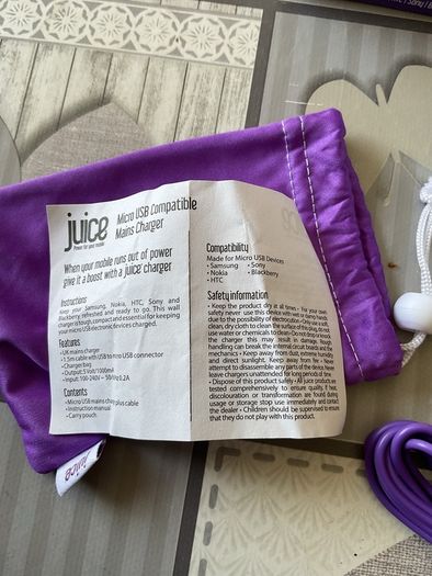 Juice micro usb charger