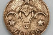 Max Le Verrier (1891-1973) Art-Deco Aries/Belier Zodiac Tray - Patinated Bronze, Signed