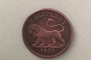 Great Britain Geo III Halfpenny 1813 British Copper Coy.