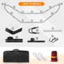 Hammock with Stand, Double Cotton Fabric with Spreader Image 3