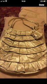 Ladies new gold bag