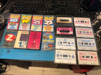 C64 - Collection of 16 Commodore 64 Magazine tapes