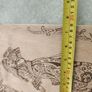 a piece of wood art featuring a pyrography (wood-burning) design of a woman in traditional attire. Image 5