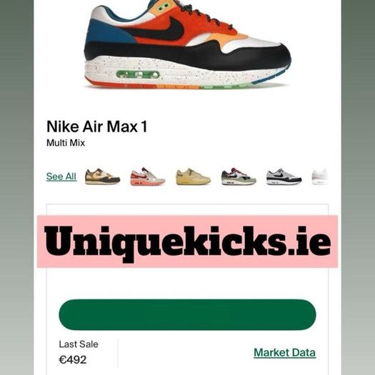 Rare Nike Air Max 1 Multi Mix