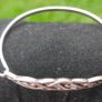 STERLING CELTIC Cuff Bangle Bracelet-Vintage 925 Silver-Birmingham Anchor LI Hallmark-Irish Promise Forever Love Me Image 8