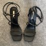 PENNEYS Primark Black Strappy Wedges Size 5! Image 2