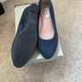 Navy wedge shoes size 40 dune never worn Image 2