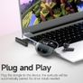 EasySMX Wireless Gaming Earbuds for PC VR PS4 PS5 Switch Mobile Steam Deck - 2.4G Dongle Wireless & Bluetooth - 30ms Low Latency - Headphones with Built-in Microphone Image 2