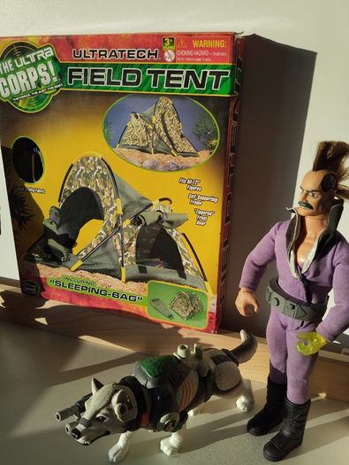 GI JOE / DR. X Vintage Military Action Figures + Ultra Corps Field Tent
