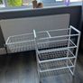 White wire basket storage Image 2