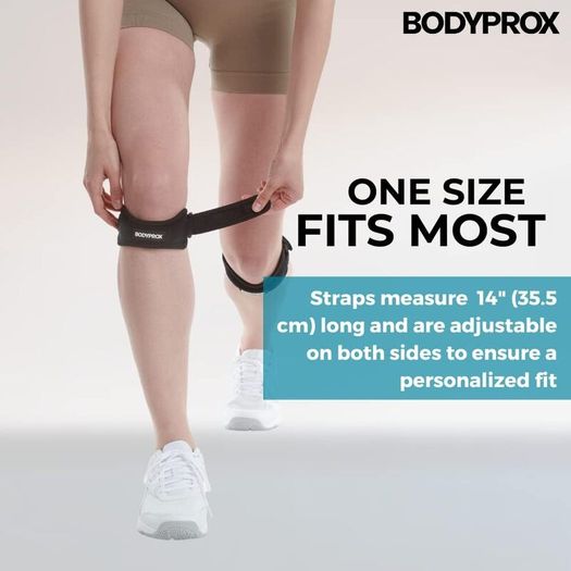 Patella Tendon Knee Strap 2 Pack, Knee Pain Relief Support Brace For Hiking, Soccer, Basketball, Running, Jumpers Knee, Tennis, Tendonitis, Volleyball & Squats