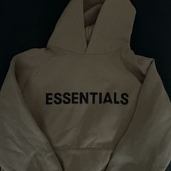 Fear of God Men's Tan and Cream Hoodie