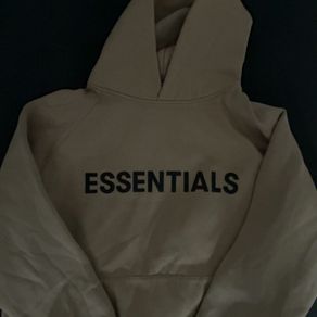 Fear of God Men's Tan and Cream Hoodie