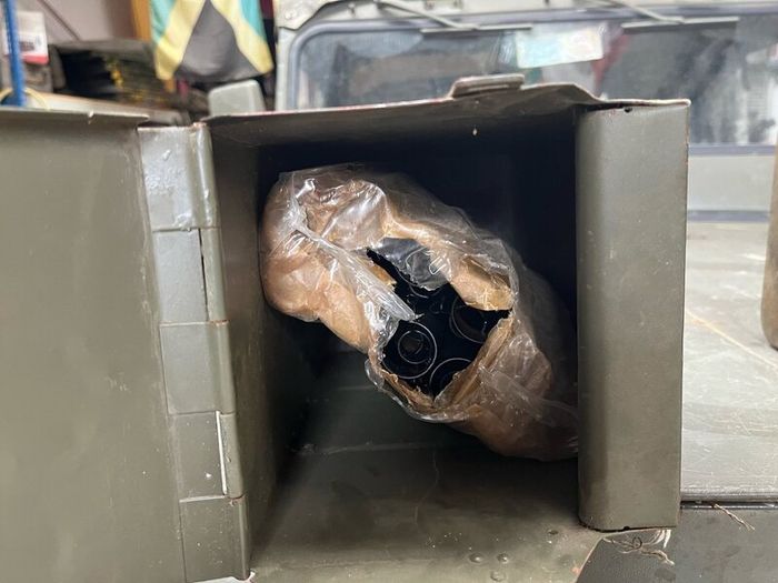 Military Russian ammunition boxes