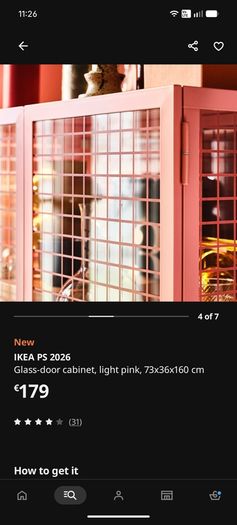 Sold out IKEA PS 2026 glass cabinet