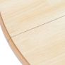 Dining Table White and Brown 106 cm Solid Rubber Wood Image 2