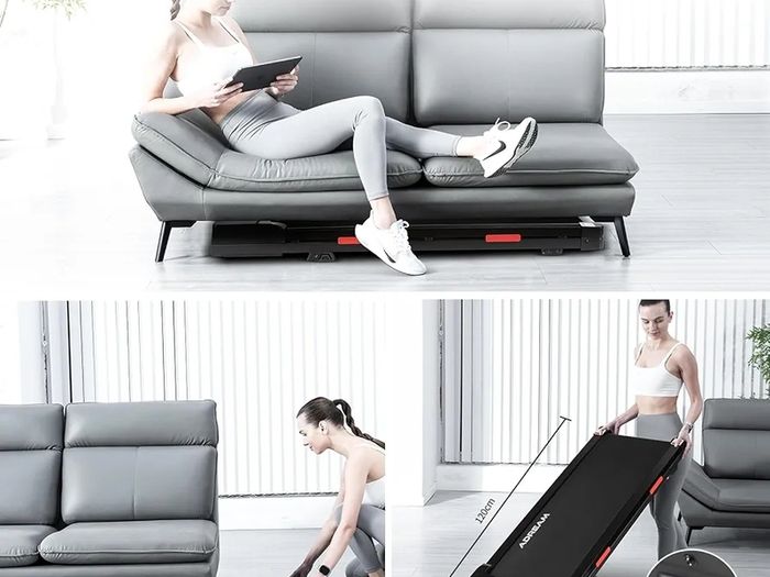 Walking Pad Treadmill with Incline, ADREAM Foldable Under Desk Treadmill, Portable 2 in 1 Walking Running Machine with Remote Control and LED Display
