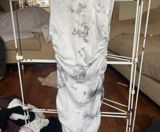 Tie dye mini dress grey size S