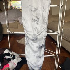 Tie dye mini dress grey size S