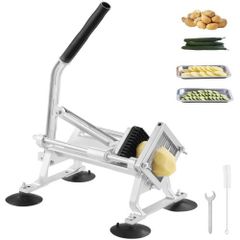 Vegetable Slicer, 1/4 inch Fruit Slicer, Stainless Steel and Aluminum Alloy Vegetable Cutter Slicer Machine