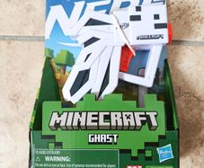 Nerf 2021 MicroShots Minecraft Ghast Mini Blaster Gun With 2 Elite Darts NEW
