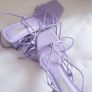 Block Heel Lace Up Lilac Sandal - Size 3 Image 8