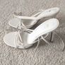 ZARA White Strappy Lace-Up High Heel Sandals Size 38 (UK 5) Image 2