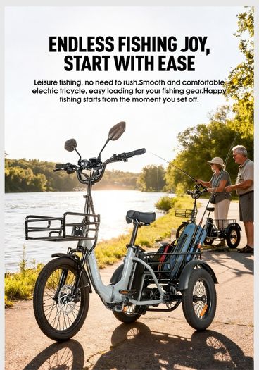 Free Delivery on Electric Tricycle Trike Bikes Cargo Bike