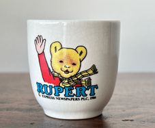 Vintage Pottery Rupert the Bear Egg Cup