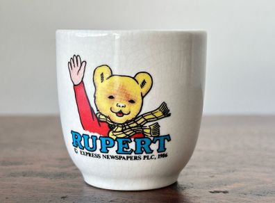 Vintage Pottery Rupert the Bear Egg Cup