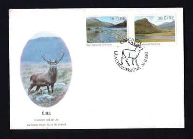 1982 Ireland Killarney Park Stamps P&T First Day Cover with Corcaigh (Cork) Pictorial cancel (FDC)