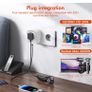 Universal Travel Adapter, PD 20W Fast Charging Plug Adapter with 2 USB-C and 2 USB-A Ports, All in One Travel Adapter for Europe, UK, US, Australia etc Image 5
