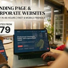Fast Website and Landing Page for Small Business From 79 EUR