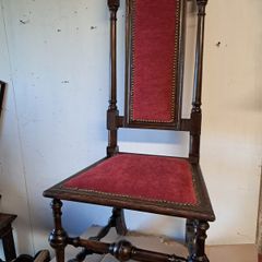 Hardwood refurbished old chair