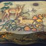 Deer Fawn Embossed Biscuit Tin Vintage Antique Collectable Retro Lidded Image 8